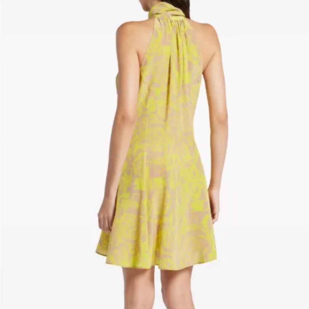 Versace Yellow and Brown Dress - Picture 4 of 11